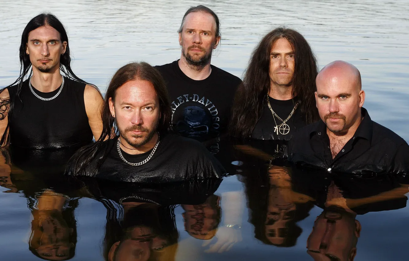 Фото обои хеви-метал, пауэр-метал, HammerFall, Joacim Cans, Oscar Dronjak, Anders Johansson, Magnus Rosén, Stefan Elmgren