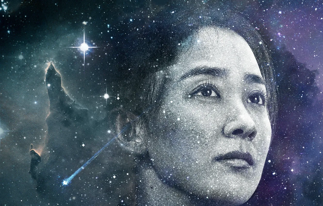 Фото обои Лицо, Китай, Актриса, Фантастика, 2023, Блуждающая Земля 2, The Wandering Earth 2, Вань Цянь