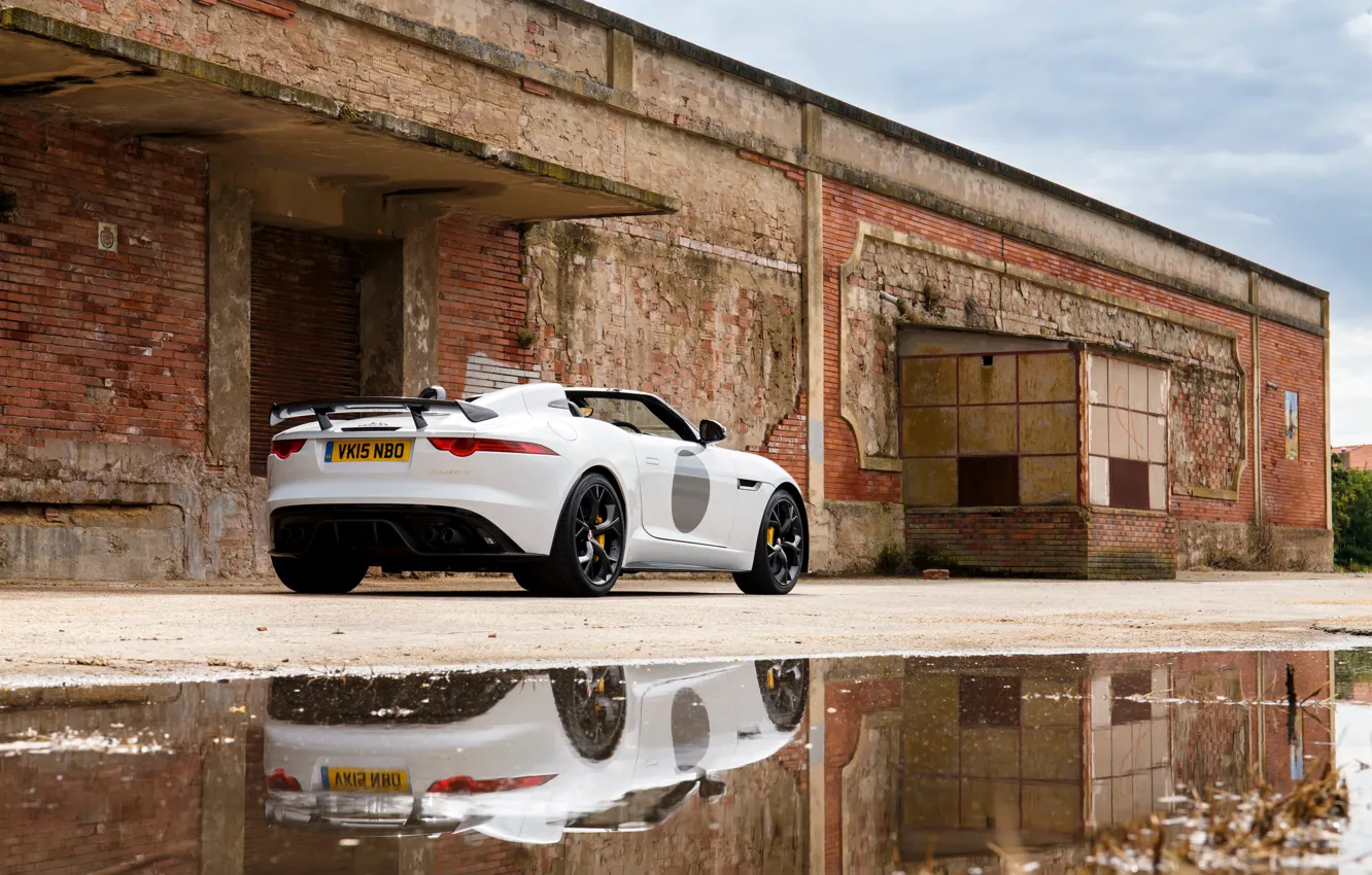 Фото обои Jaguar, ягуар, UK-spec, F-Type, 2014, Project 7