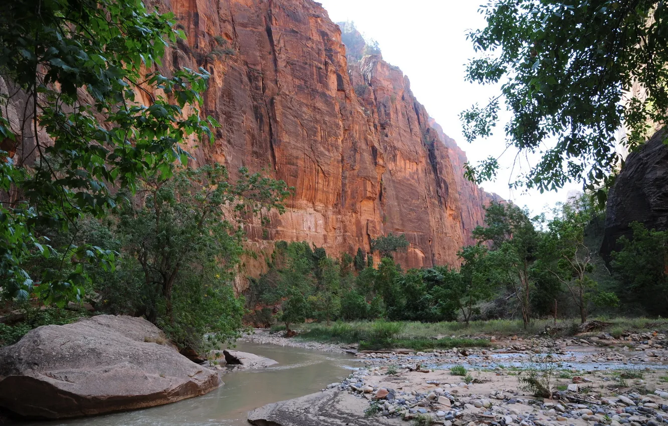 Фото обои горы, природа, скала, фото, США, парки, Zion Utah