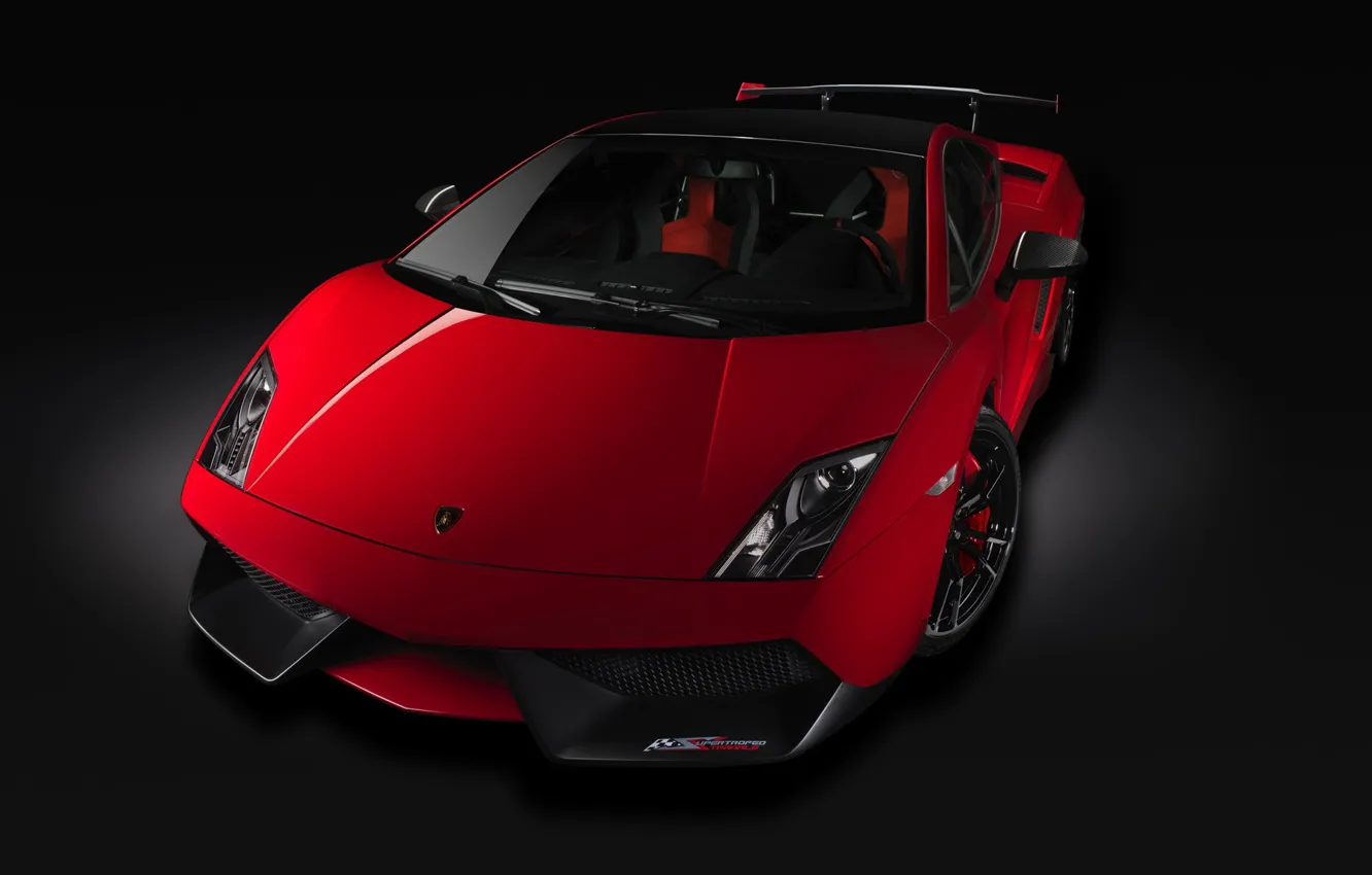 Фото обои Lamborghini, ламбо, Gallardo, машинка, красная, ламборгини, LP-570-4, галлардо