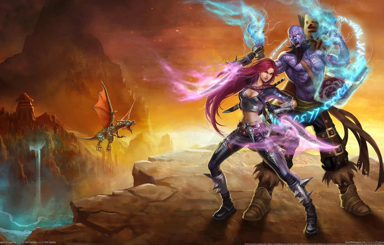 Фото обои girl, magic, Games, League of Legends, ball, crystal, Ahri, LOL