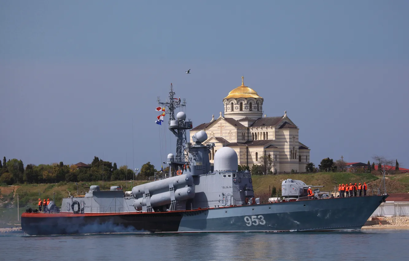 Фото обои корабль, ракетный, малый, Севастополь, Р-239