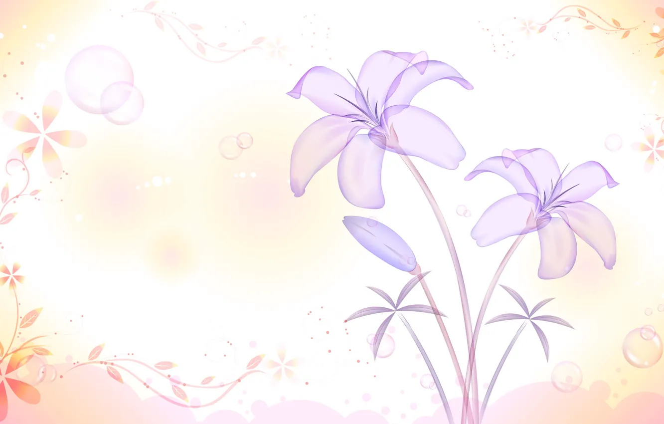 Фото обои фиолетовый, листья, цветы, розовый, текстура