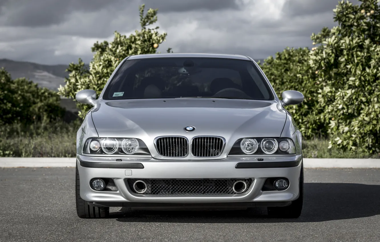 Фото обои BMW, Classic, Legend, E39, Silver