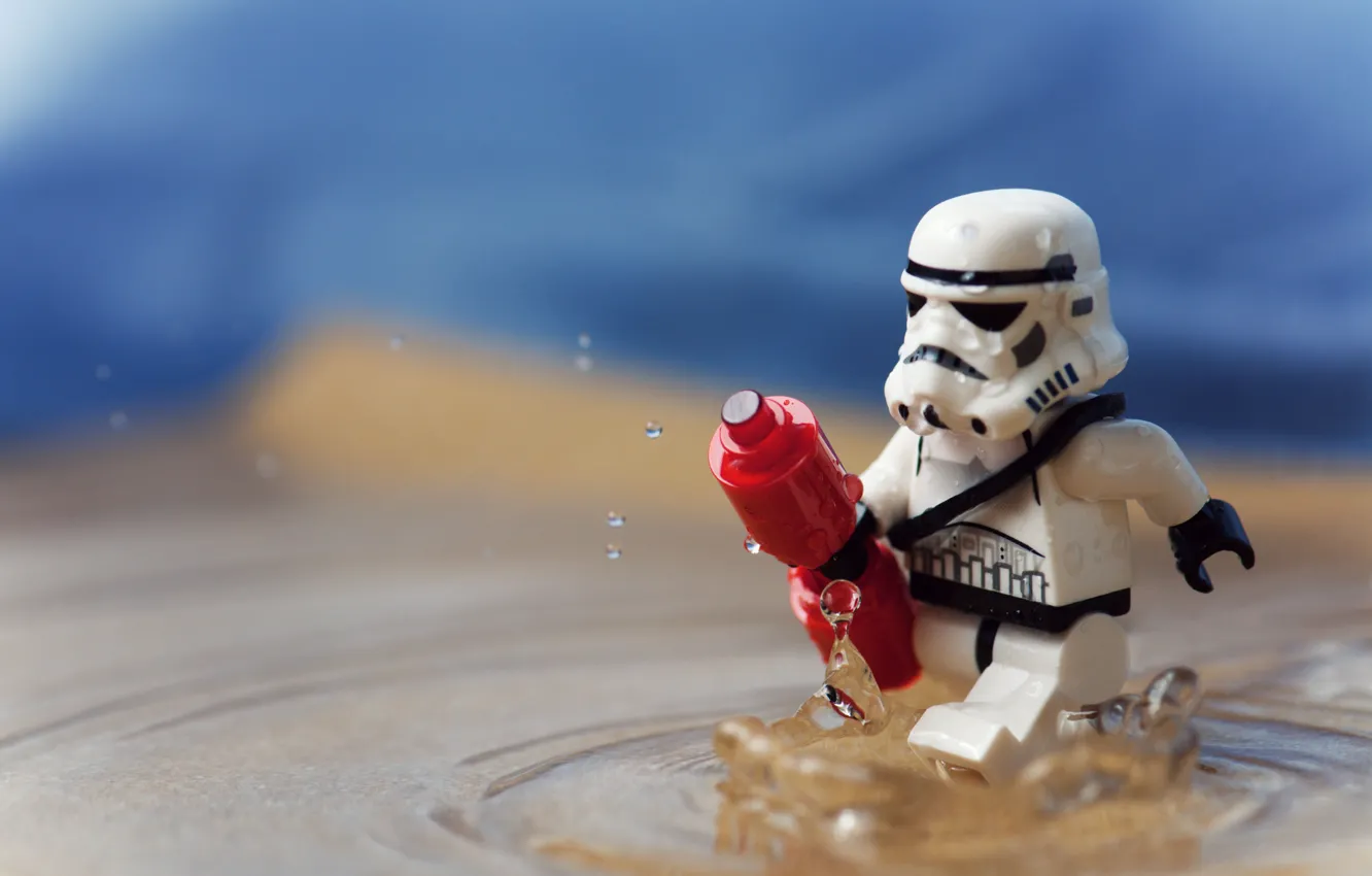 Фото обои Вода, Star Wars, Звёздные войны, Lego, Клон