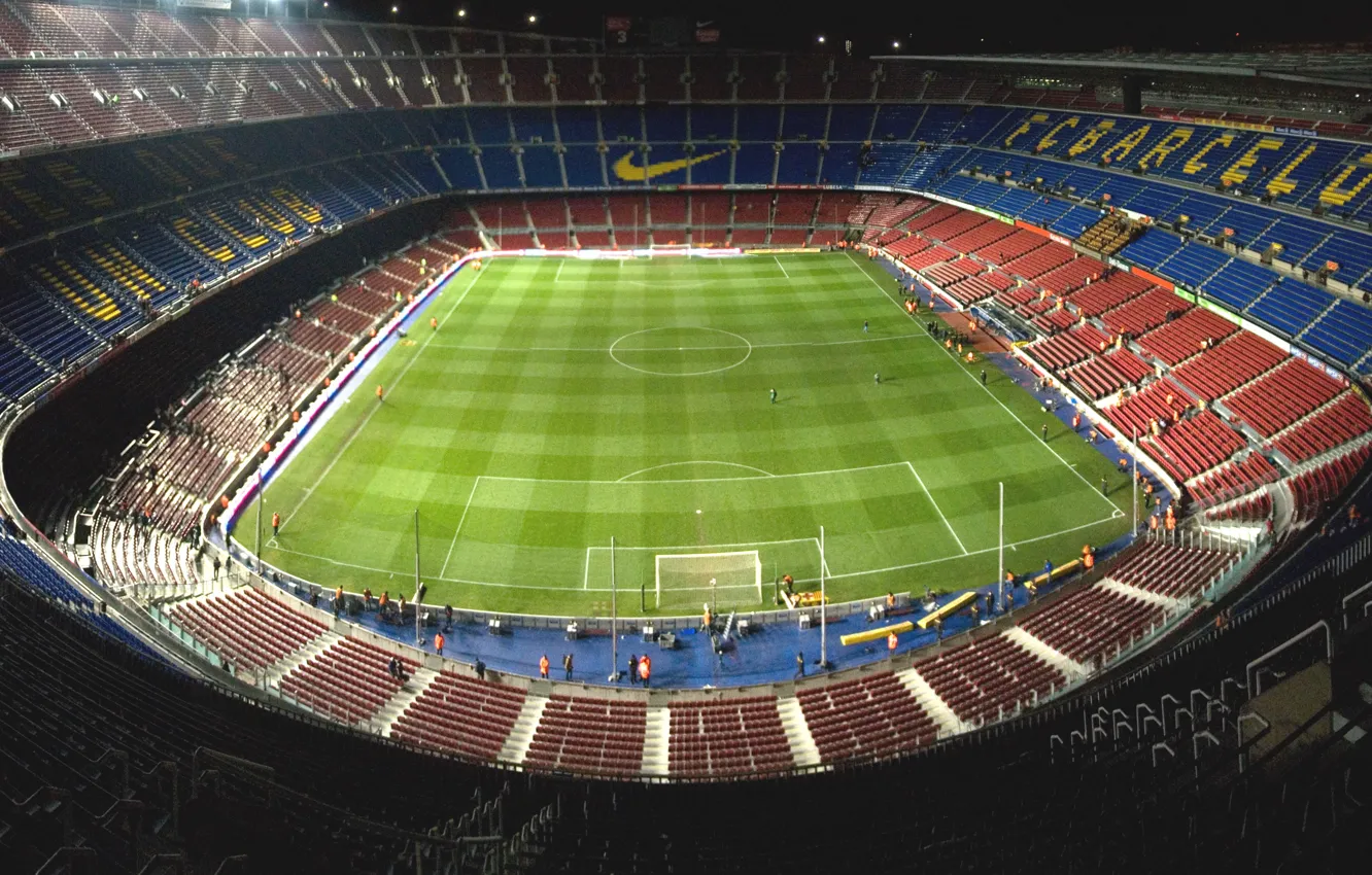 Фото обои стадион, найк, Барселона, Камп Ноу