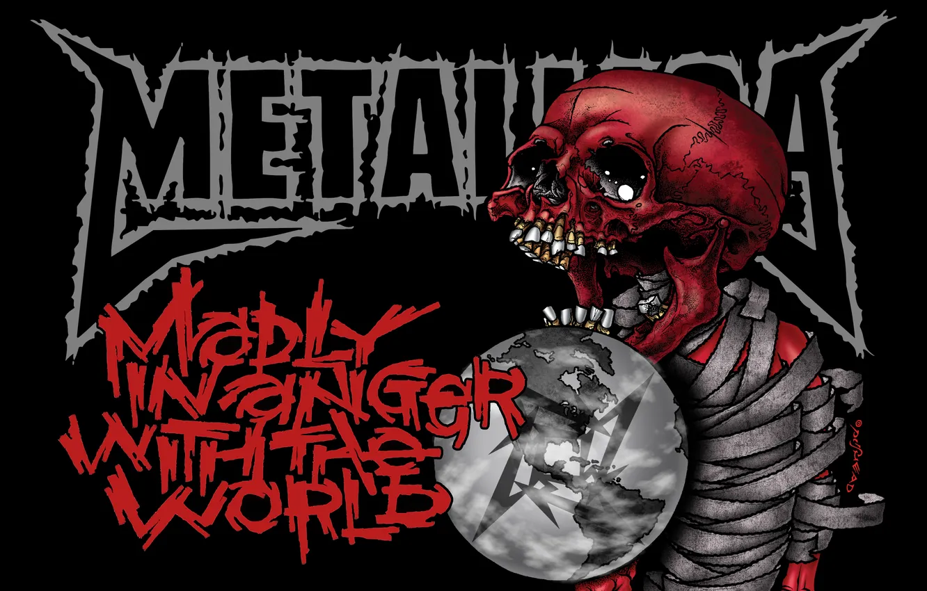 Фото обои music, Metallica, heavy metal, simple background, albums, cover art, band mascot, album covers