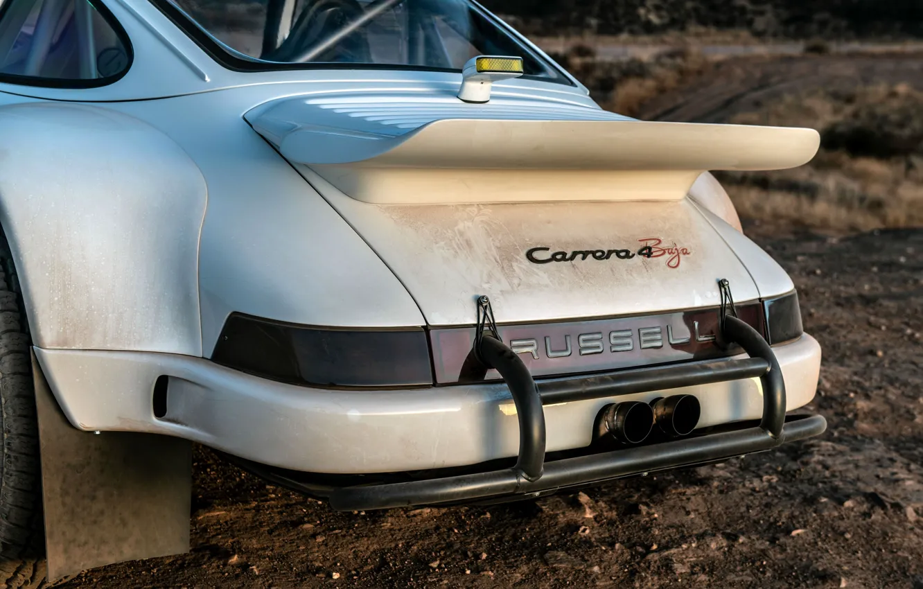 Фото обои пыль, крыло, 911, Porsche, бампер, 964, корма, 2019