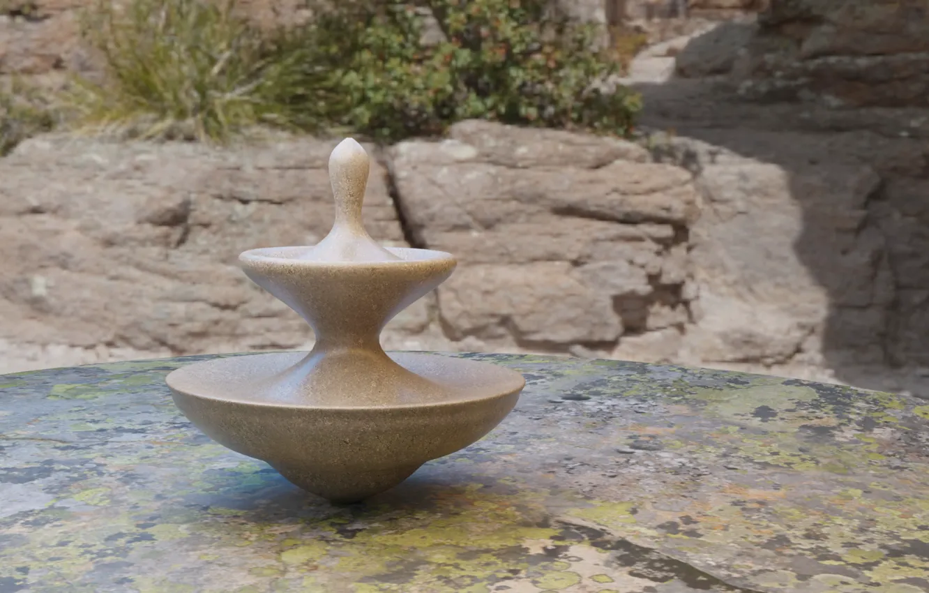 Фото обои волчок, AlexStormND, каменный фонтан