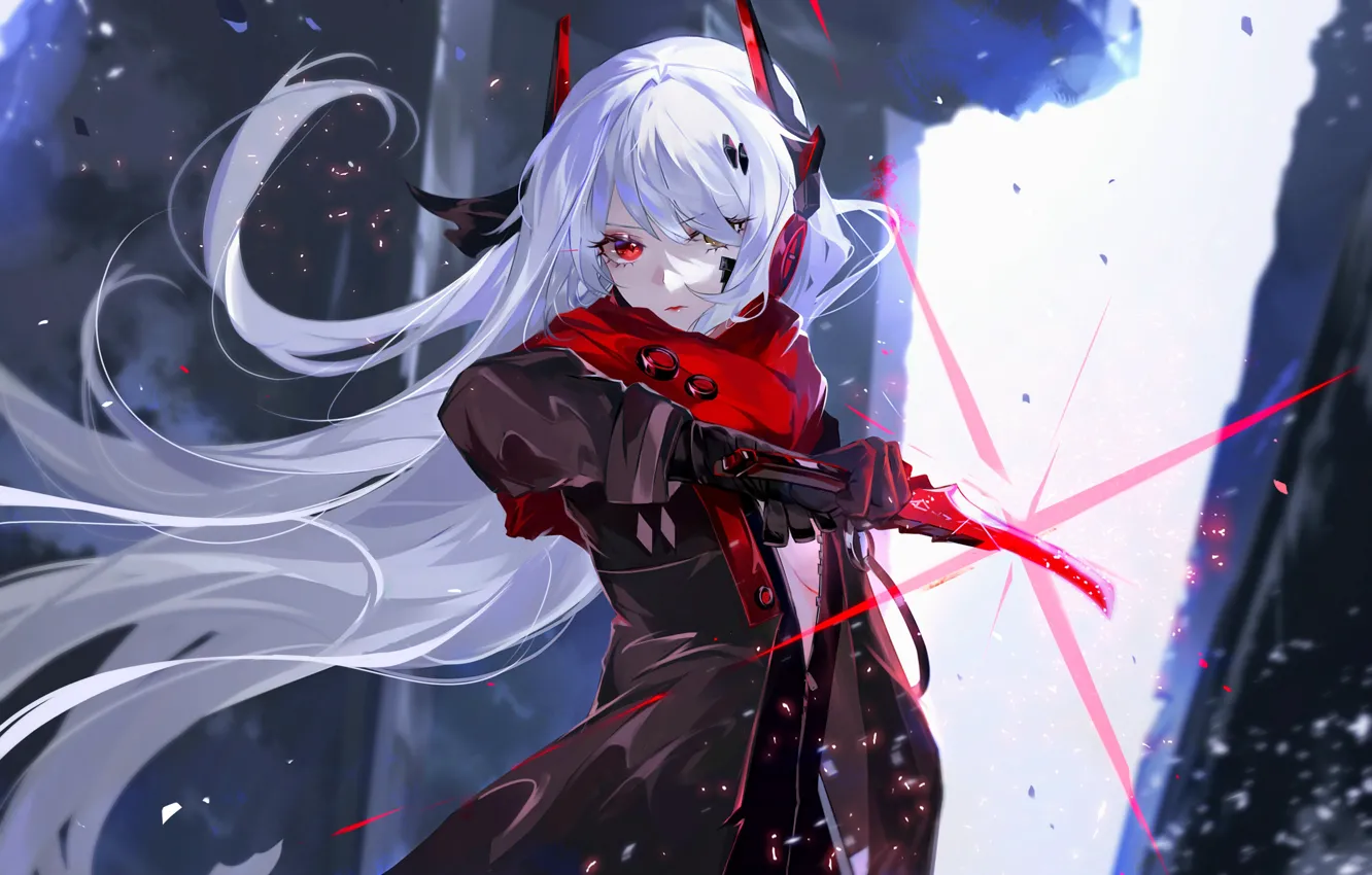 Фото обои девушка, кинжал, Alpha, Punishing: Gray Raven, Vardan