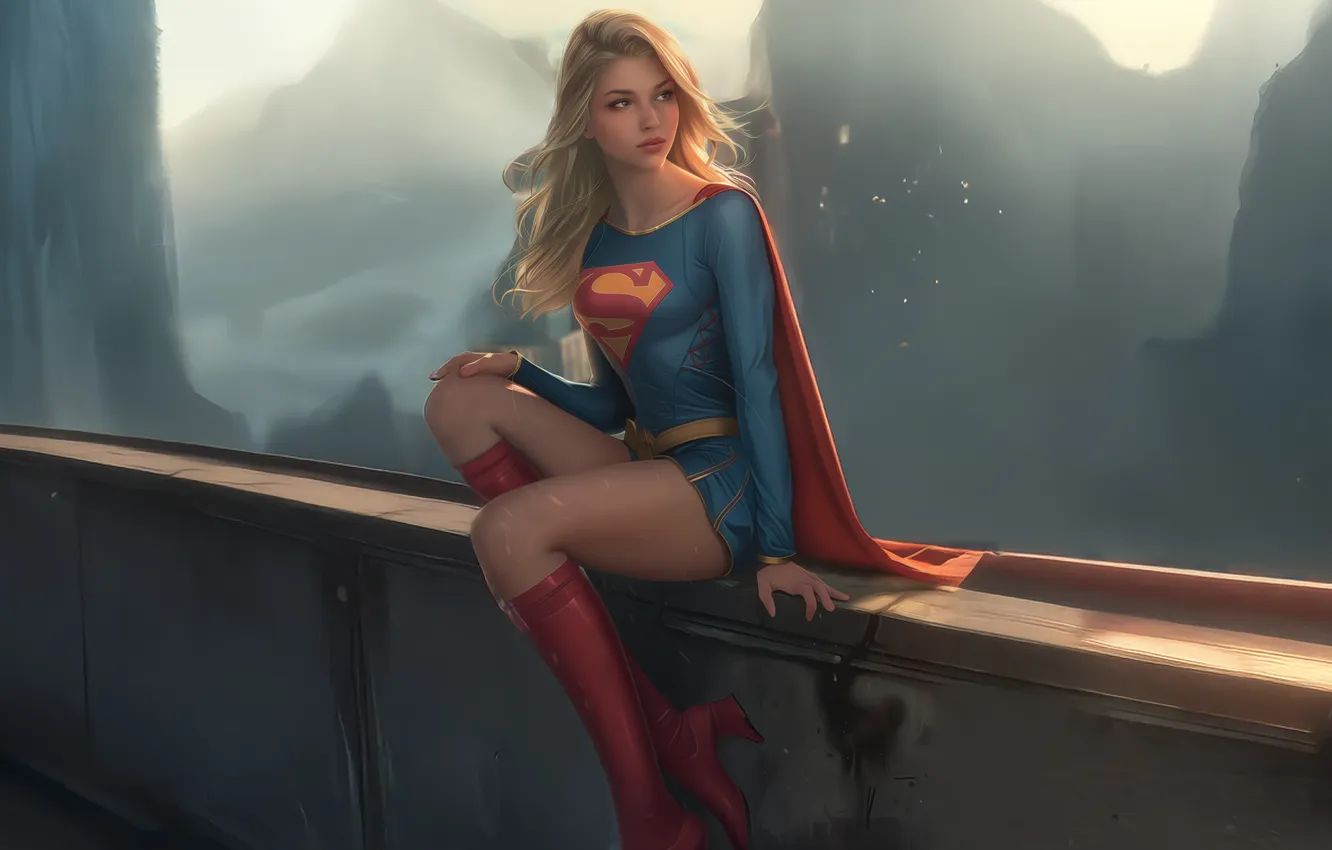 Фото обои power, supergirl, kryptonian