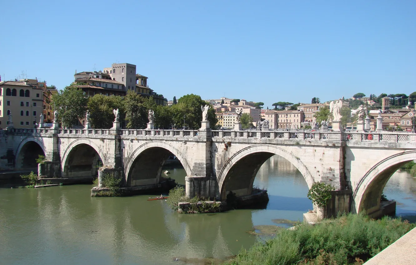 Фото обои Рим, Италия, Тибр