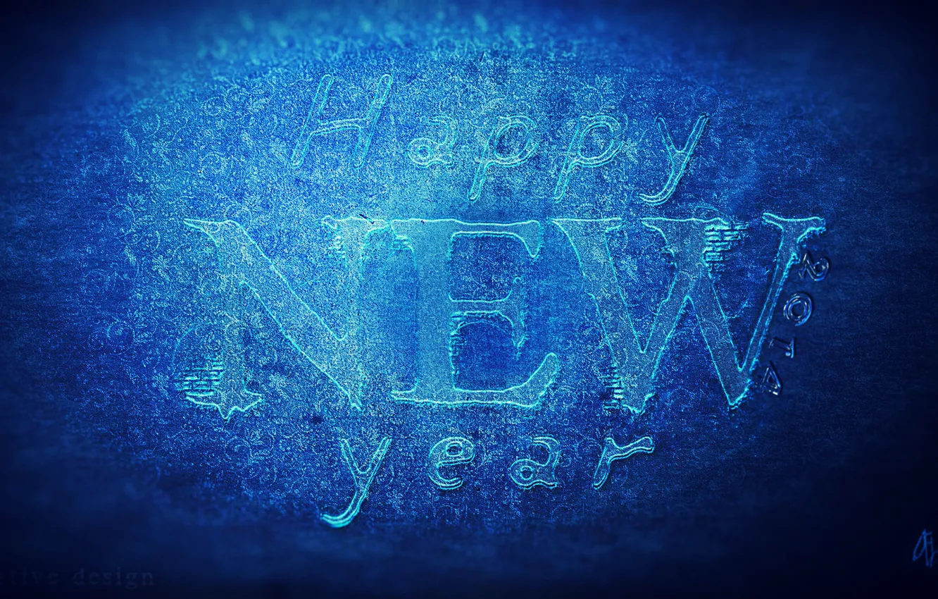 Фото обои абстракция, праздник, узоры, cinema 4d, Новый год, ice, text, render