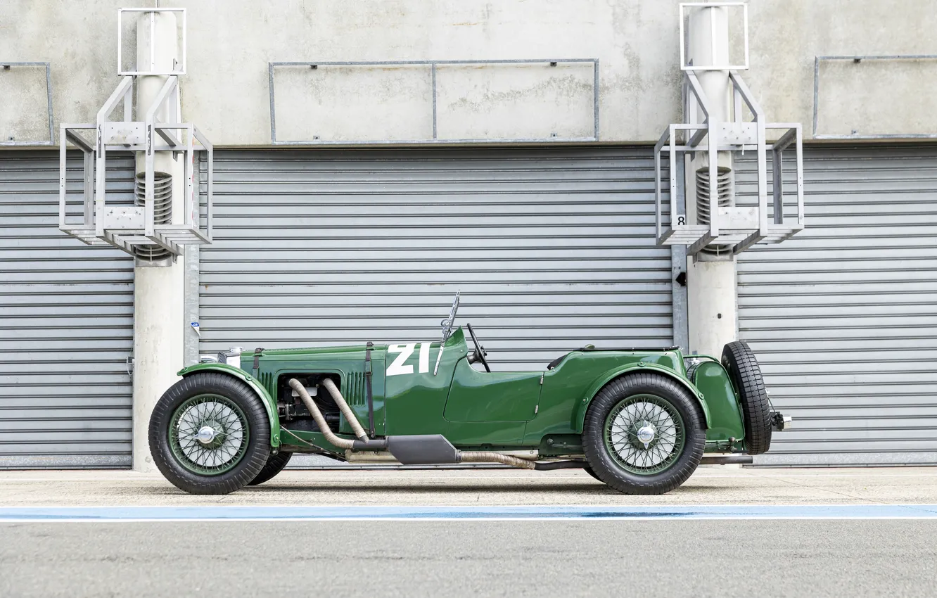 Фото обои Aston Martin, Le Mans, 1932, ретро автомобили, retro cars, гоночные автомобили, racing cars, Aston Martin …