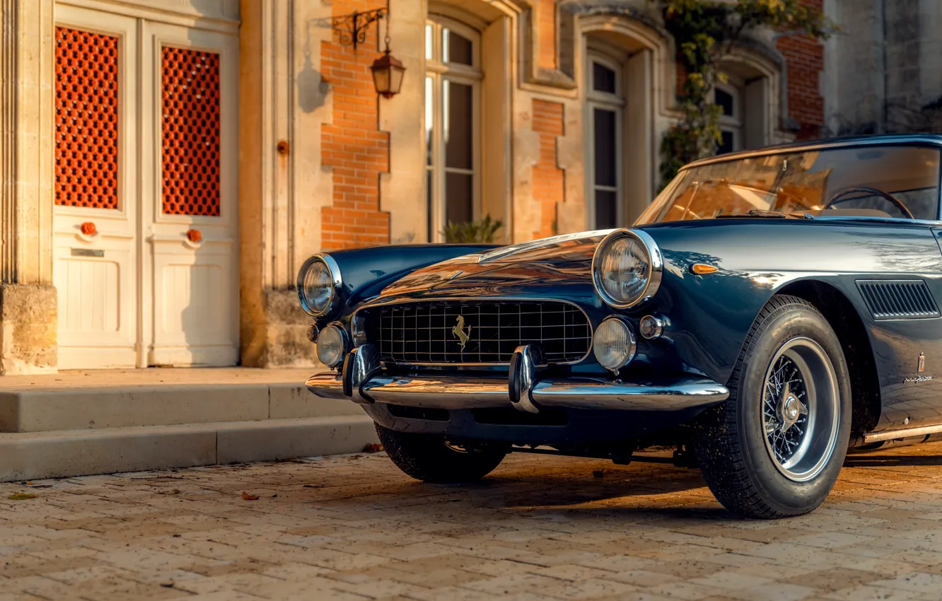 Фото обои Ferrari, front, 1963, 250, Ferrari 250 GTE 2+2