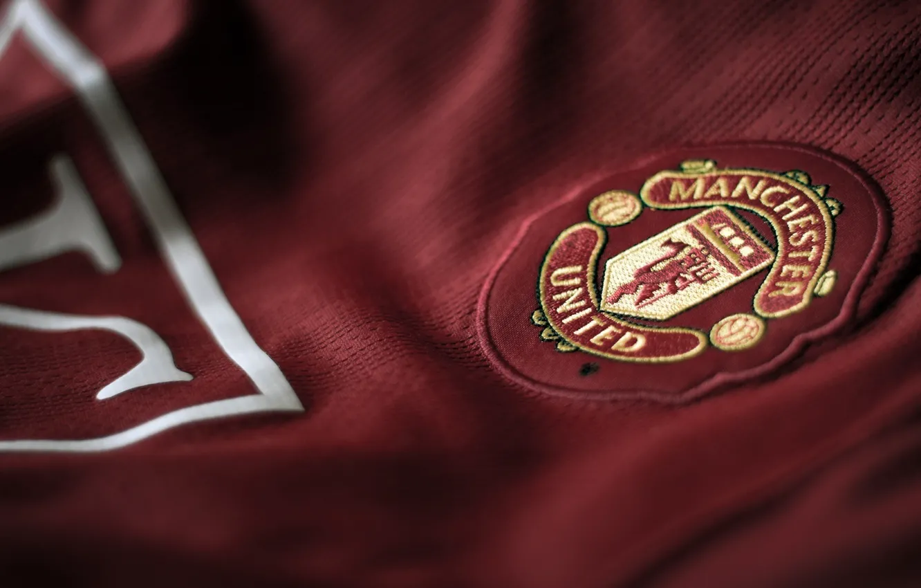 Фото обои wallpaper, sport, logo, football, Manchester United
