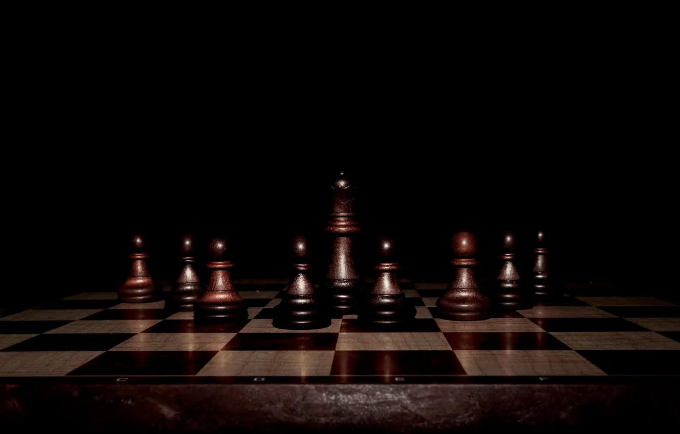 Фото обои фон, шахматы, доска, фигуры