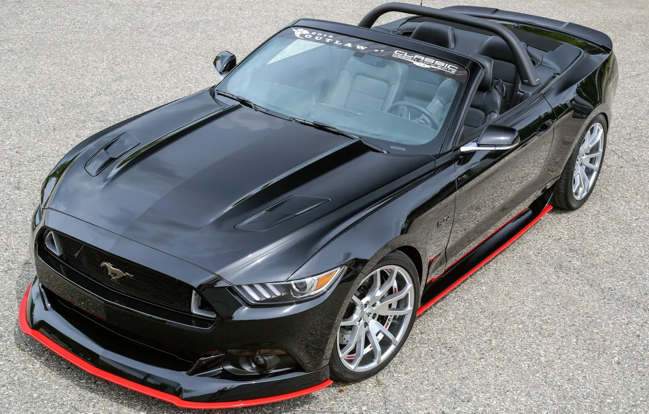 Фото обои Mustang, Ford, вид сверху, GT Convertible