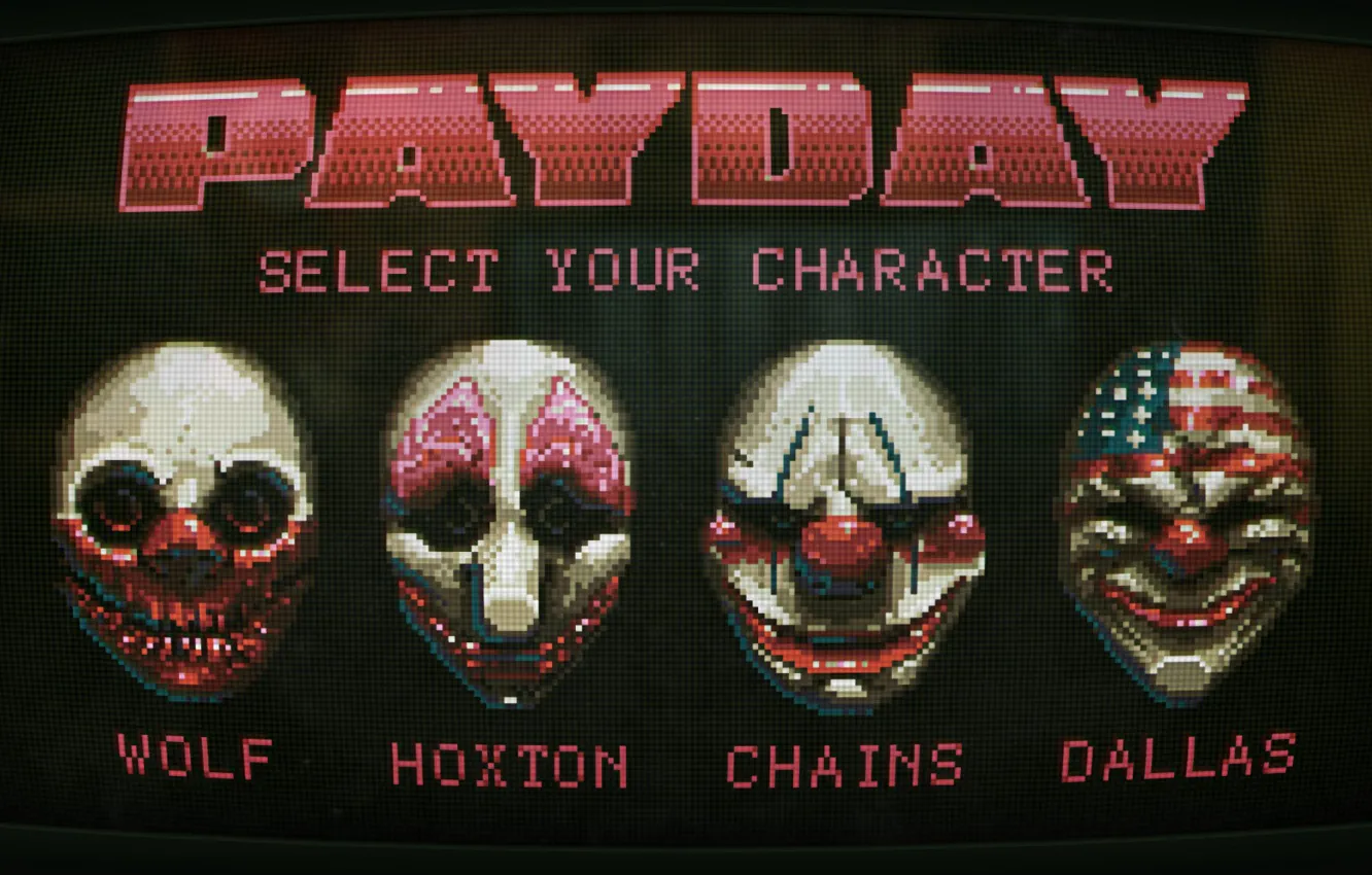 Фото обои game, mask, Payday 2, Payday