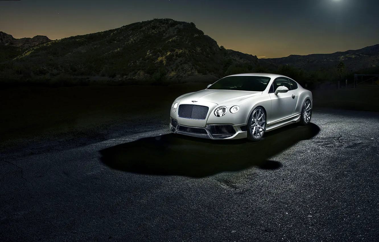 Фото обои Bentley, Continental, Бентли, white