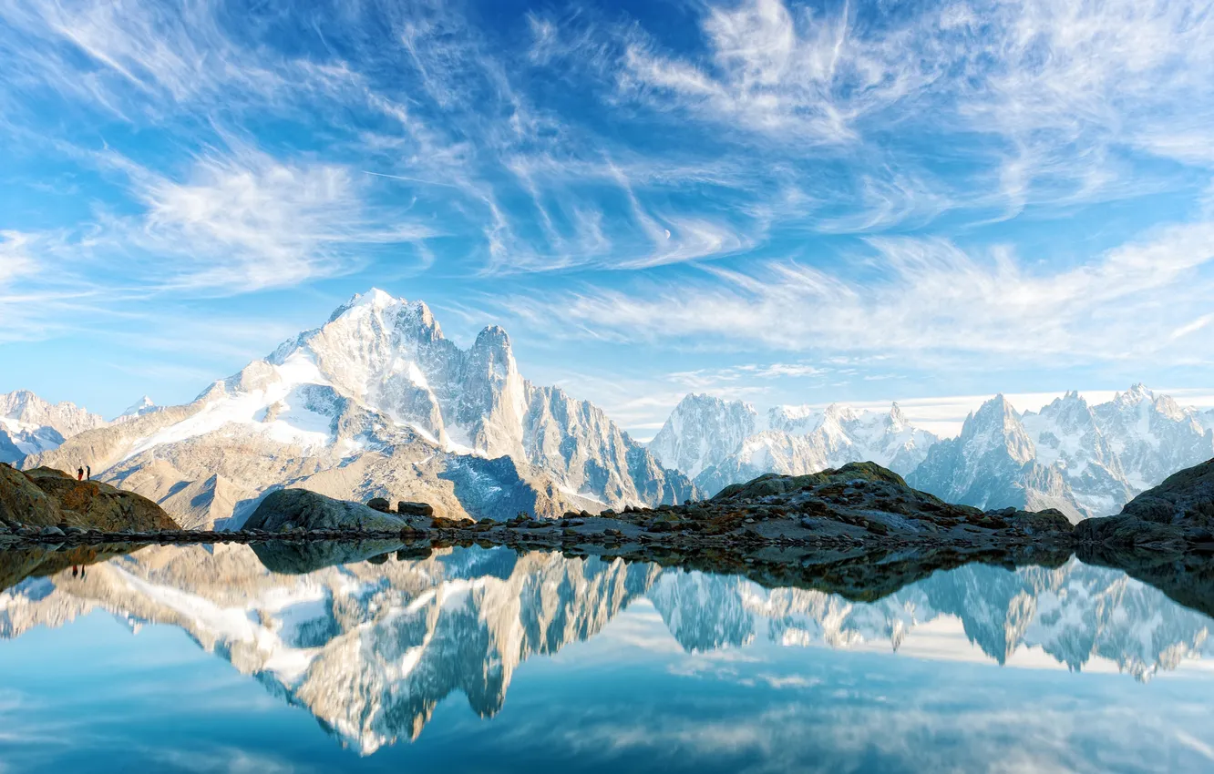 Фото обои Франция, Альпы, Alps, Монблан, Mont Blanc, French, Шамони, Chamonix