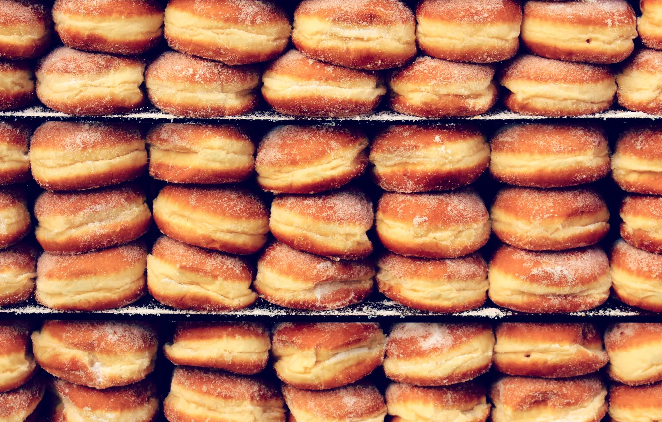 Фото обои Germany, food, pattern, Deutschland, donut, sugar, pastry, tasty