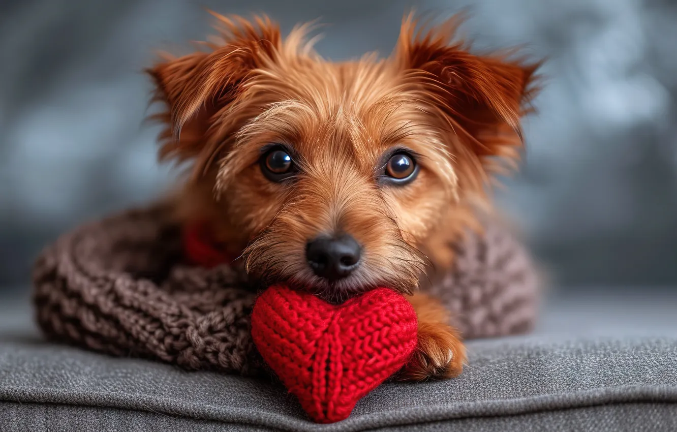 Фото обои сердце, собака, милый, щенок, puppy, heart, dog, lovely