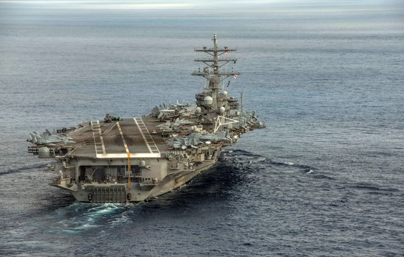 Фото обои оружие, армия, флот, USS Ronald Reagan (CVN 76)