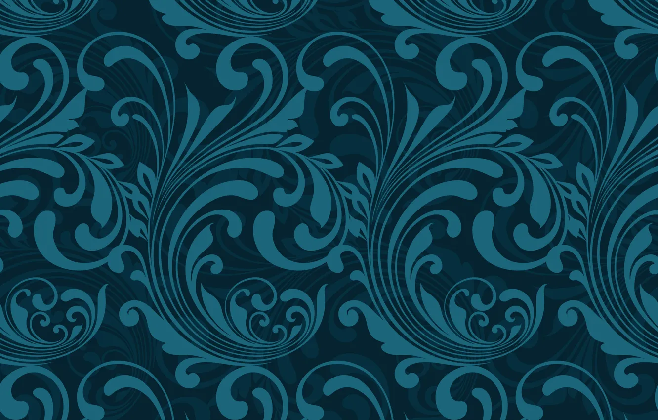 Фото обои Blue, Abstract, design, pattern, Wallpaper, узор-1
