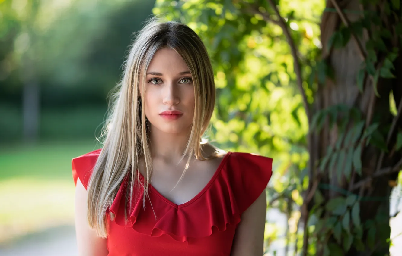 Фото обои взгляд, девушка, лицо, Chiara