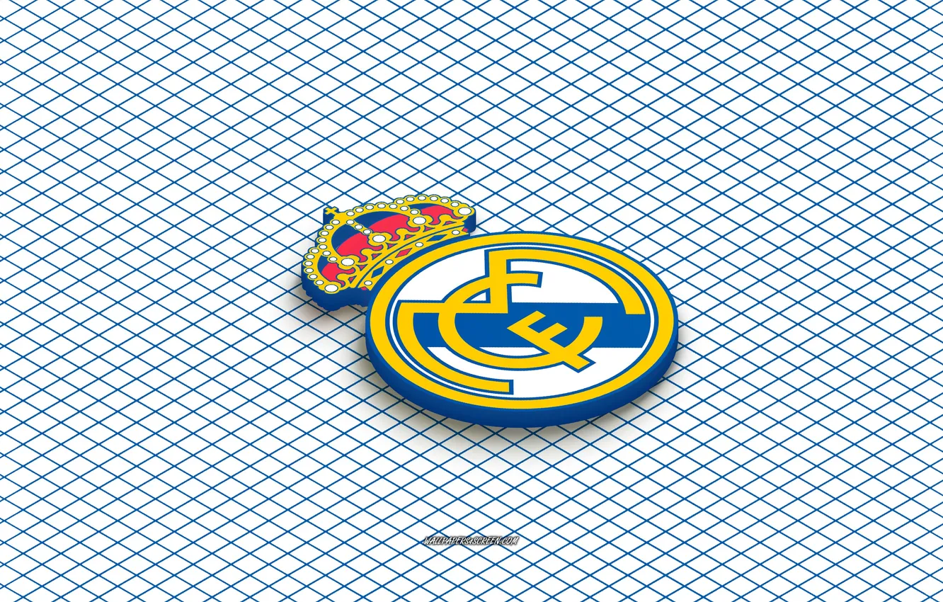 Фото обои Logo, Football, Real Madrid, Emblem, Badge, Crest