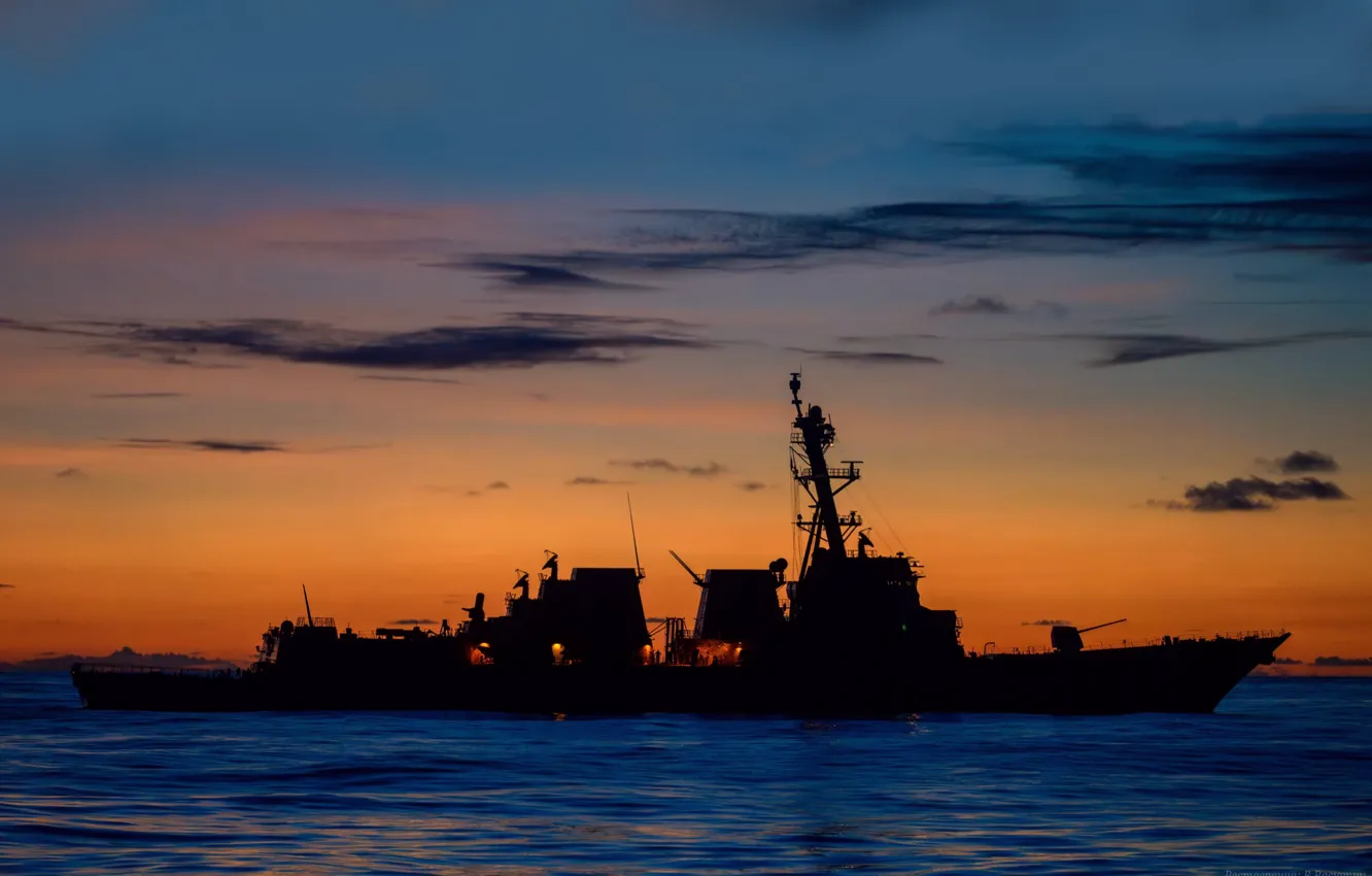 Фото обои эскадренный миноносец, DDG-110, USS William P Lawrence