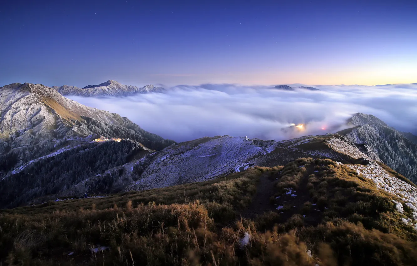 Фото обои пейзаж, горы, облока, Taroko National Park