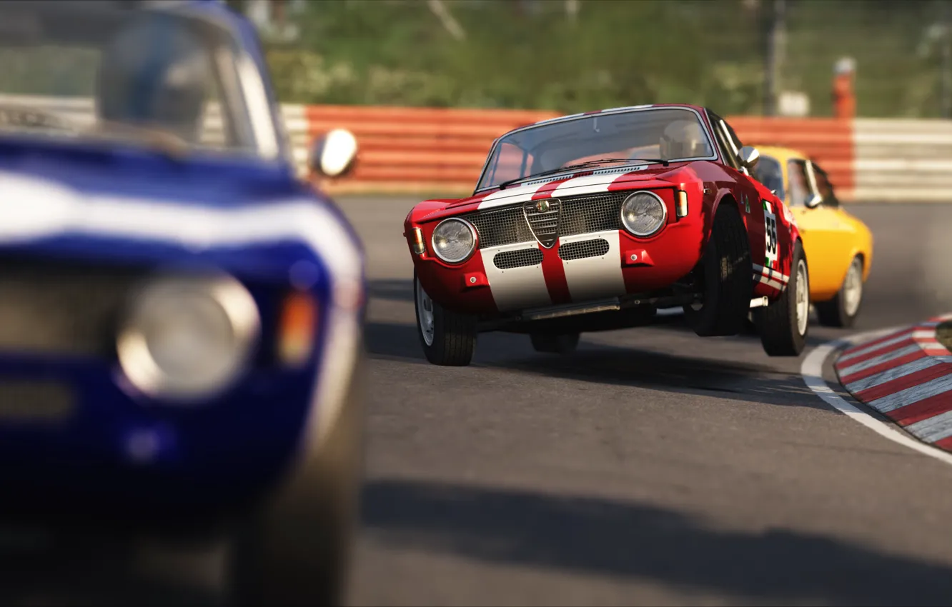 Фото обои Alfa Romeo, Race, Racing, GTA, Game, Alfa GTA, Alfa Romeo GTA, Assetto Corsa