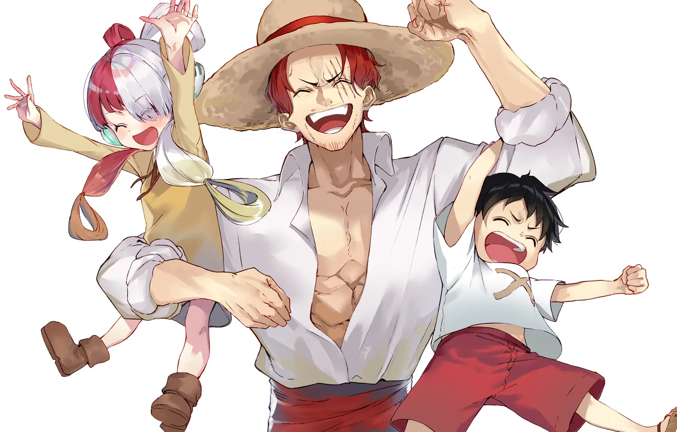 Фото обои дети, шляпа, парень, One Piece