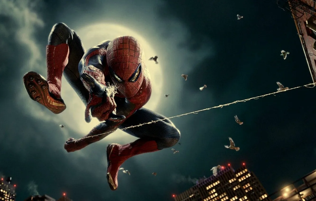 Фото обои Sony, The Amazing Spider-Man, Новый Человек-паук, Superhero, Columbia Pictures