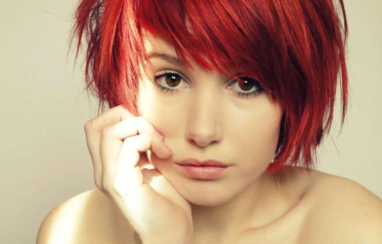 Фото обои Beautiful, Eyes, Hayley Williams, Paramore, Brown, Redhead, Lips, Hayley