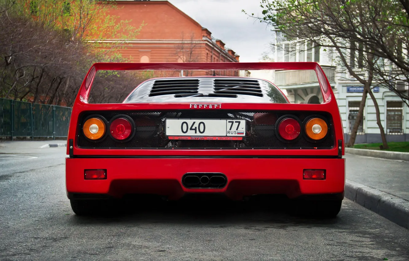 Фото обои car, Ferrari, Ferrari F40, red car