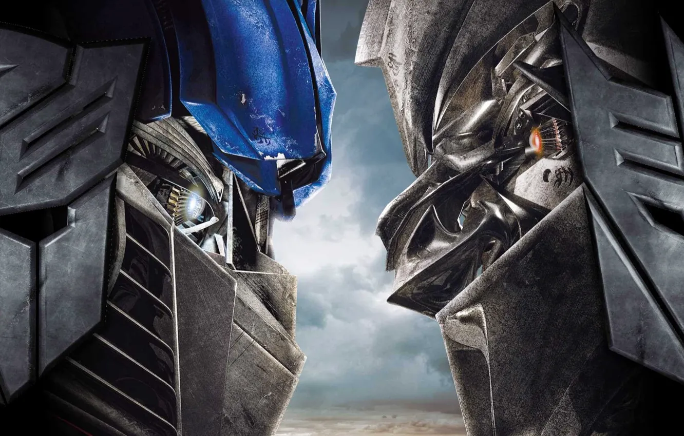 Фото обои transformers, optimus prime, megatron