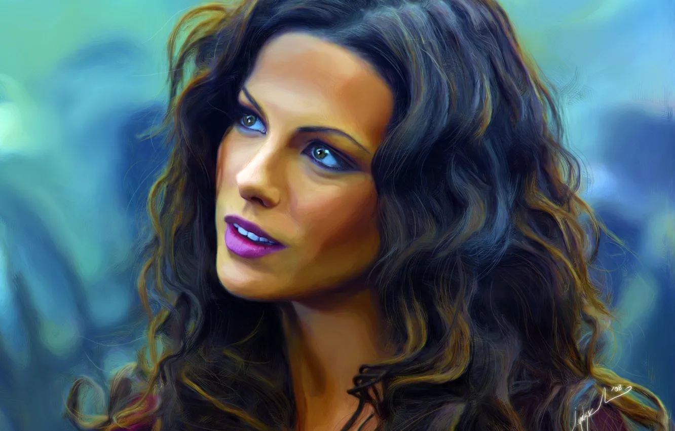 Фото обои актриса, арт, красавица, замечательная, Kate beckinsale