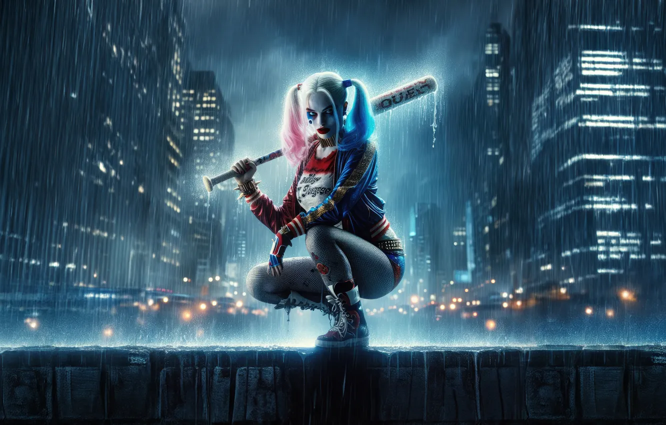 Фото обои harley quinn, resilience, superheroine