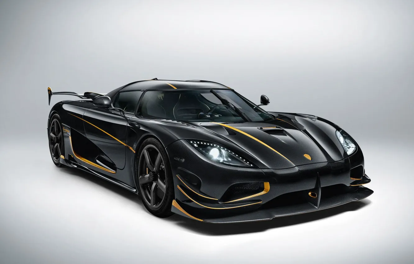 Фото обои купе, Гиперкар, карбон и золото, Koenigsegg Agera RS Gryphon