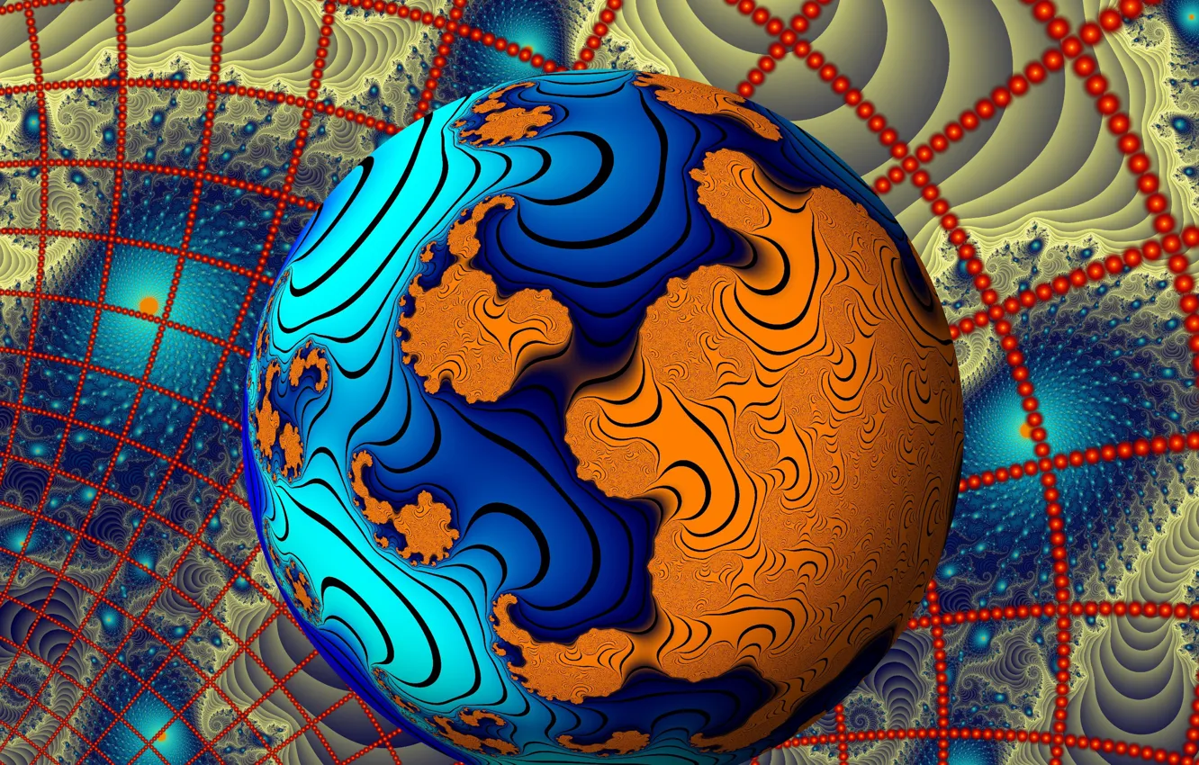 Фото обои шары, цвет, форма