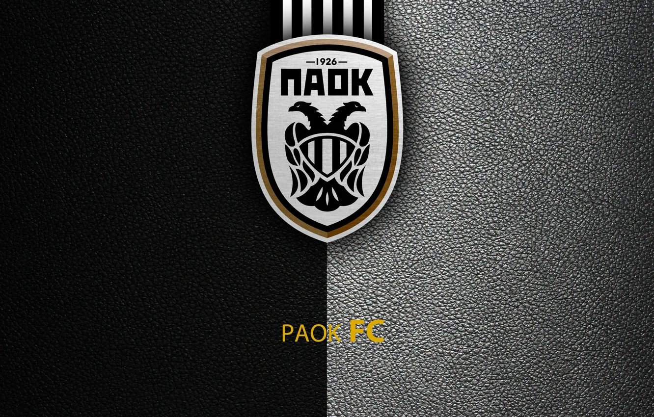 Фото обои wallpaper, sport, logo, football, Greek Super League, PAOK