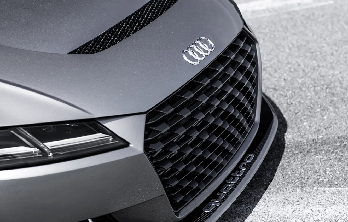 Фото обои Audi, logo, grille, TT, Audi TT clubsport turbo concept