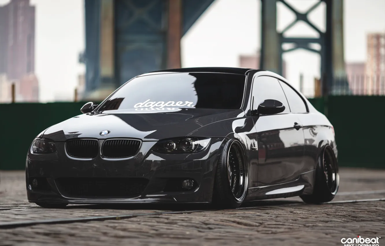 Фото обои BMW, E92, Stance, 335xi