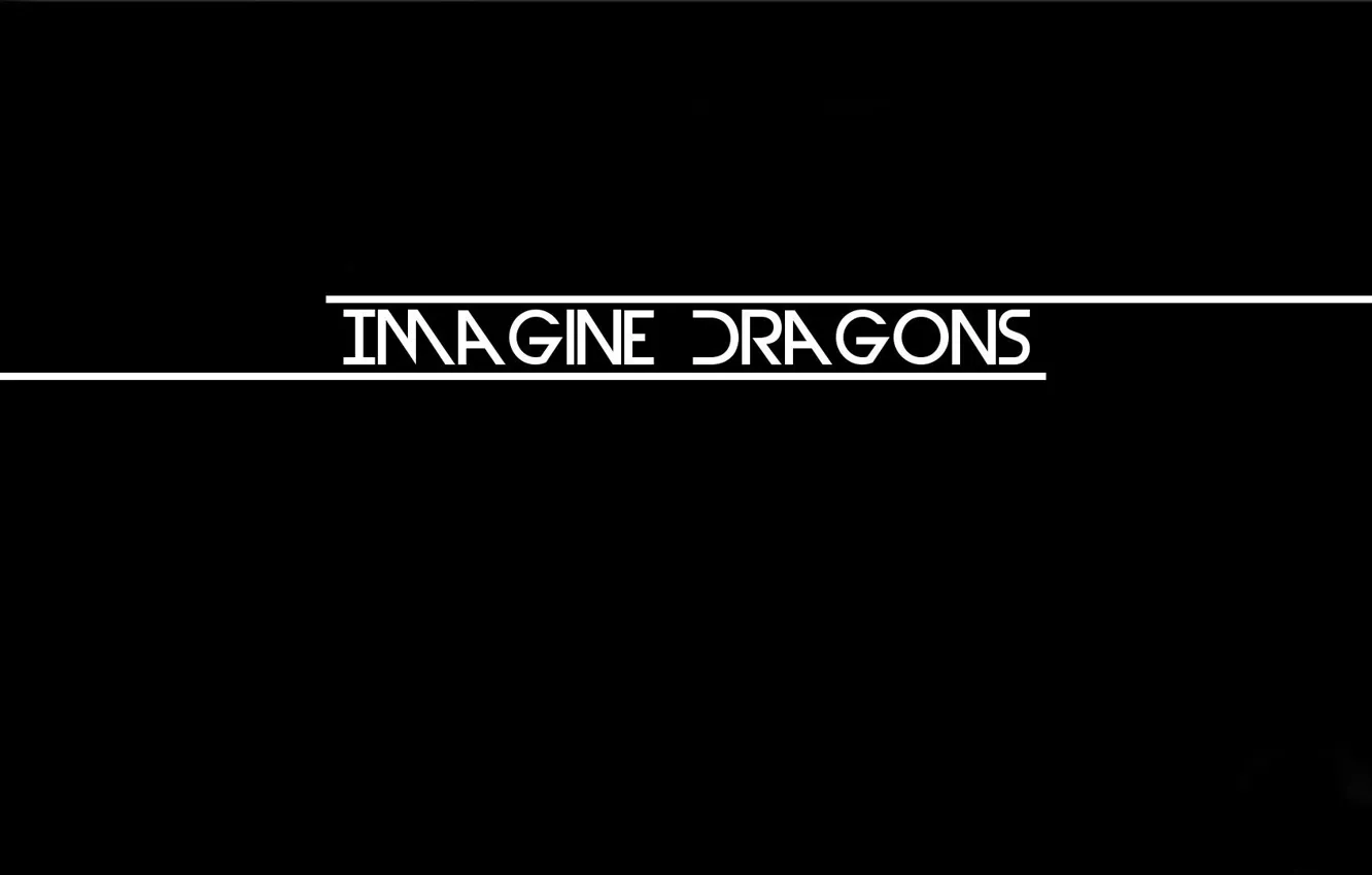 Фото обои белый, линии, буквы, музыка, черный, группа, шрифт, imagine dragons