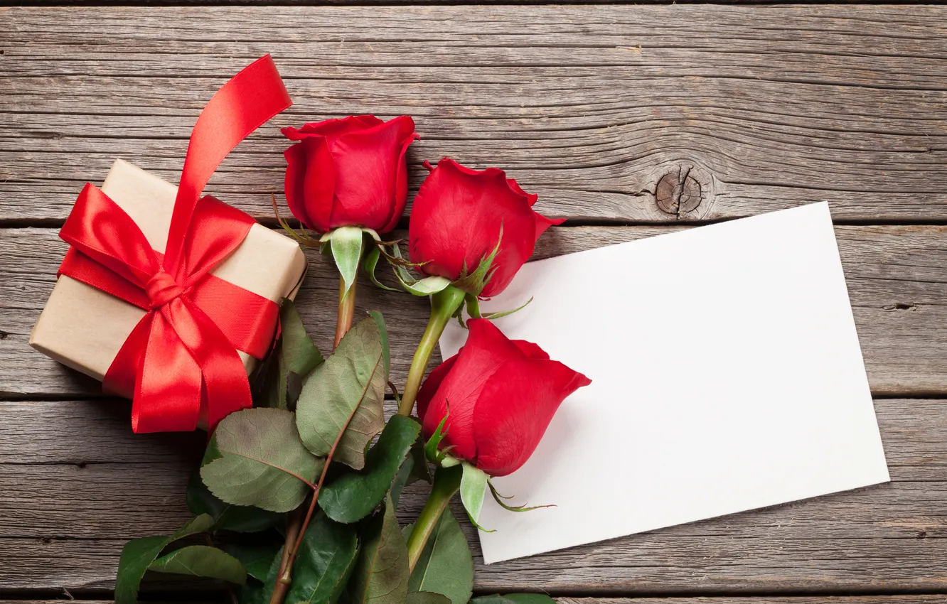 Фото обои любовь, цветы, подарок, романтика, розы, love, happy, День святого Валентина