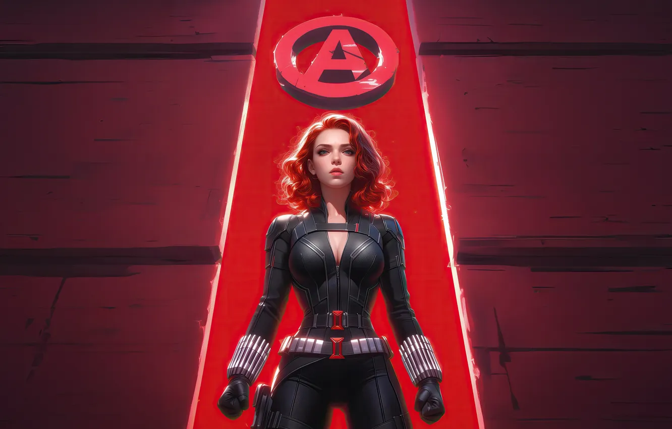 Фото обои science fiction, superheroes, black widow